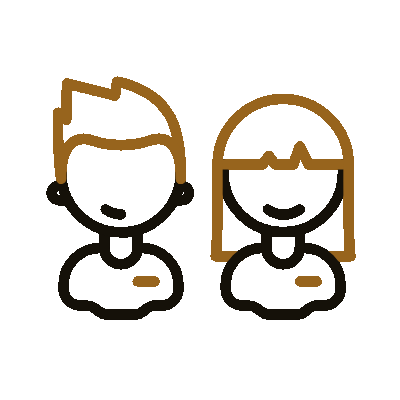 wired outline 529 boy girl children